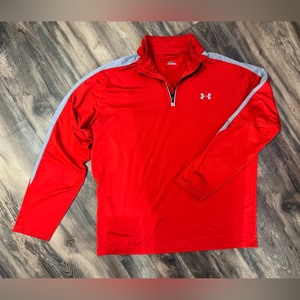 Under Armour Men’s Red 1/4 Zip Pullover